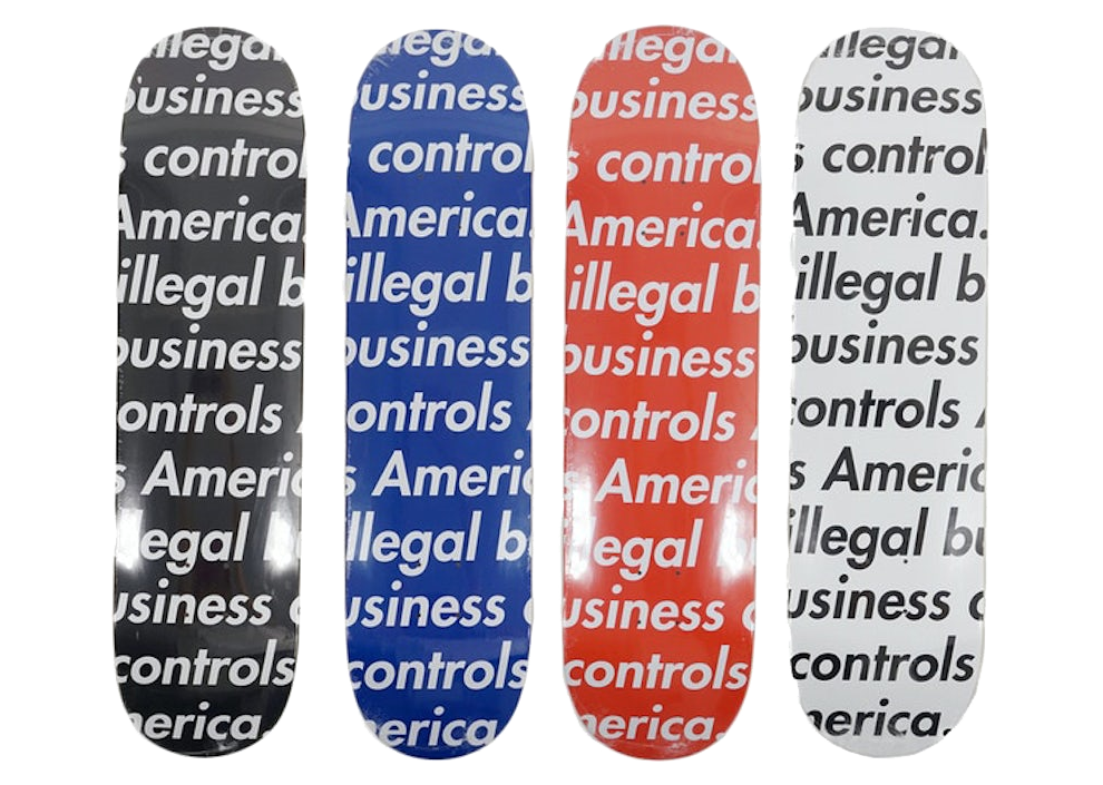 Supreme Illegal Business Skateboard Deck Full Set