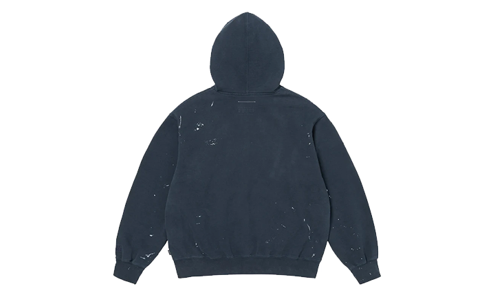 Supreme MM6 Maison Margiela Box Logo Zip Up Hooded Sweatshirt Navy