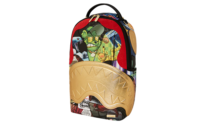 SPRAYGROUND 15 YEARS GOLD AND SPLICED DLXSV BACKPACK