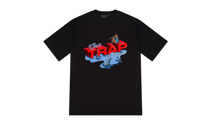 Trapstar Can't Trap A Trapper Tee Black