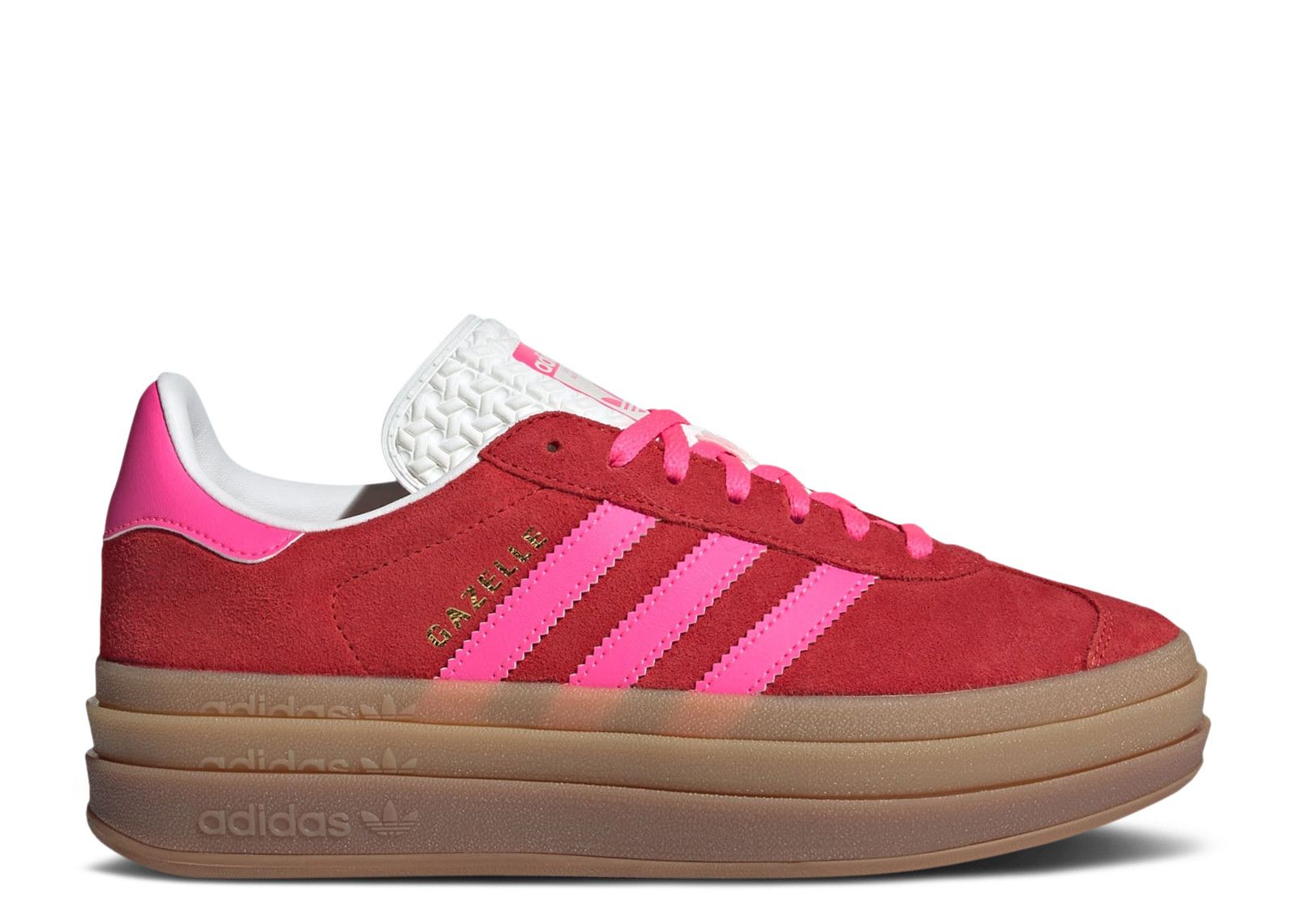 Adidas Gazelle Bold Collegiate Red Lucid Pink – Flower Kickz