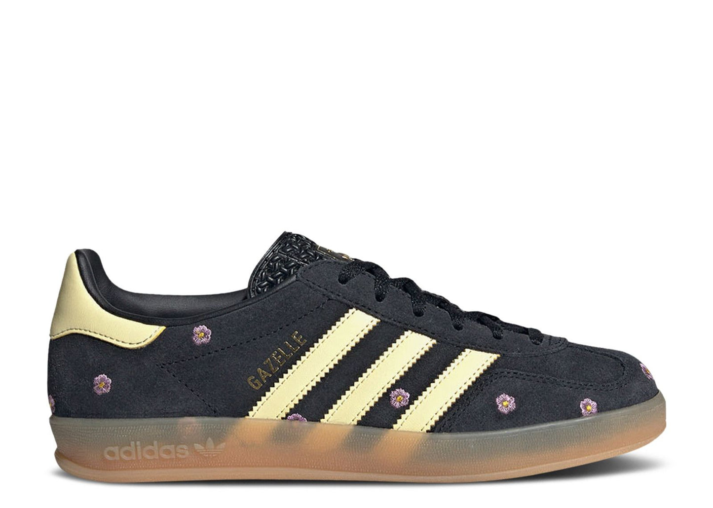 Adidas Gazelle Indoor Core Black Almost Yellow Floral