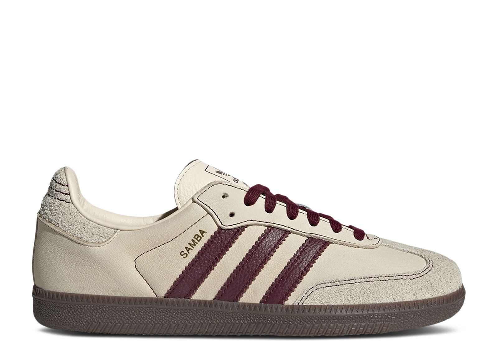 Adidas Samba OG Wonder White Maroon Flower Kickz Adidas Samba OG Wonder White Maroon Flower Kickz