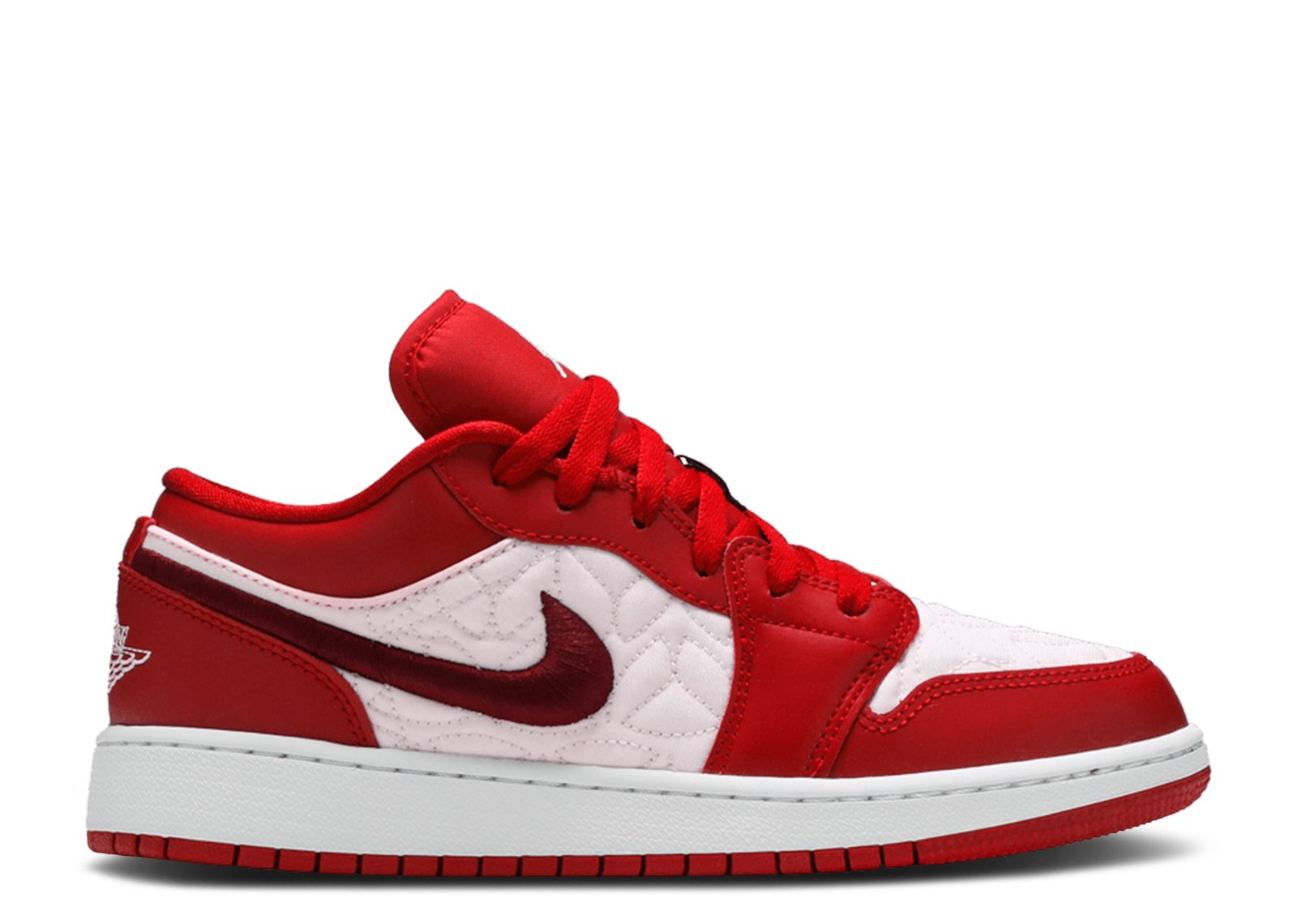 jordan 1 low red quilt