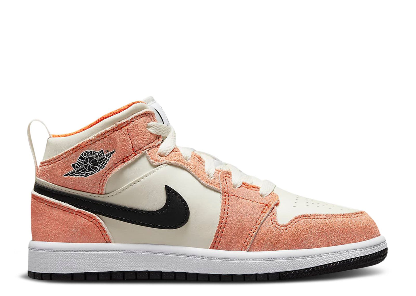 Air Jordan 1 Mid Alt SE Orange Suede Enfant et Bébé