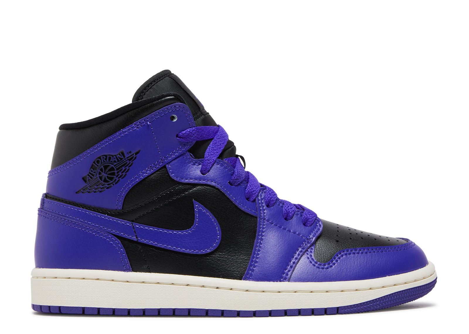 Air Jordan Mid Purple Black – Flower Kickz