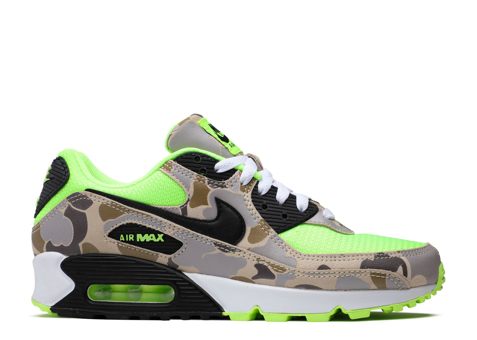 Air Max 90 Duck Camo Green Volt – Flower Kickz