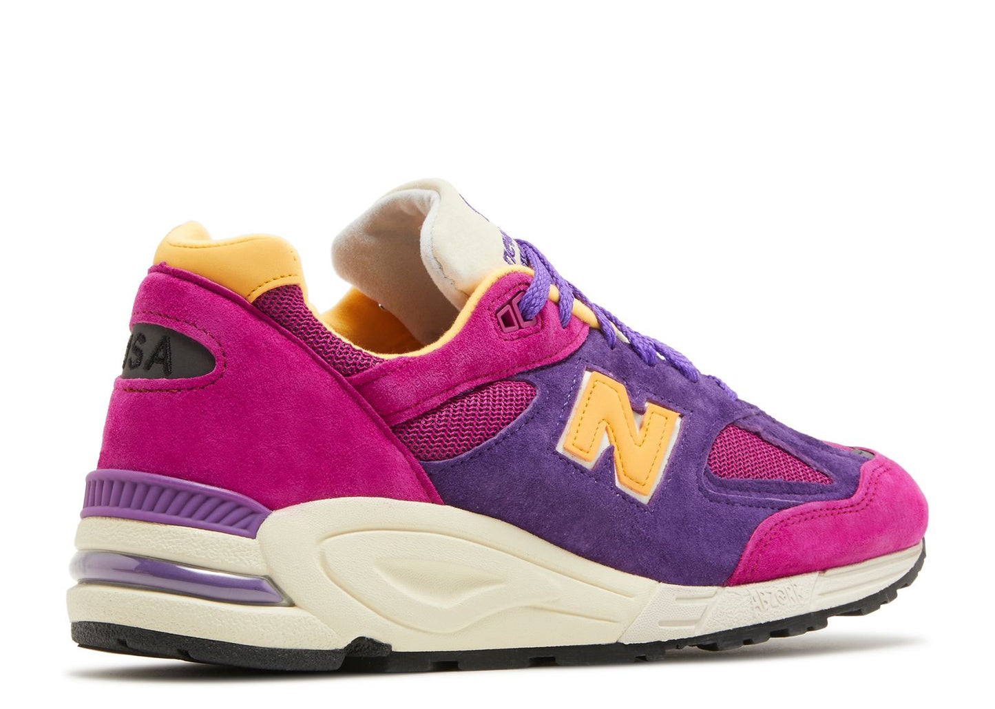 New Balance 990 v2 Made in USA Teddy Santis Purple Yellow