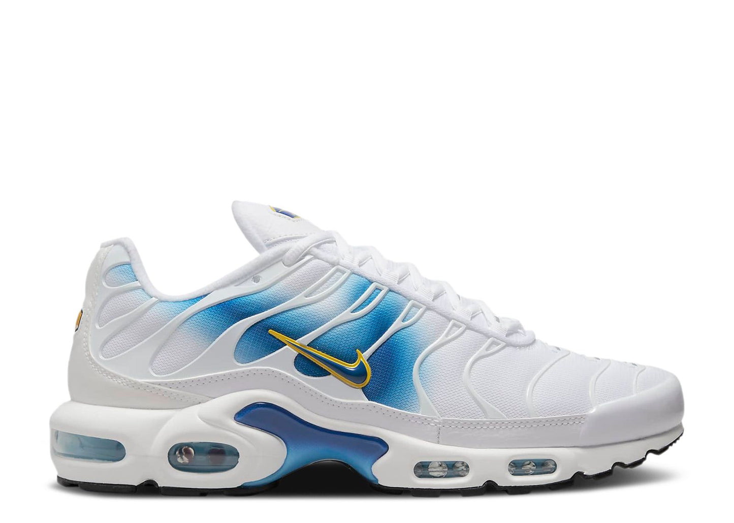 Nike Air Max Plus Spray Paint Swoosh White Blue