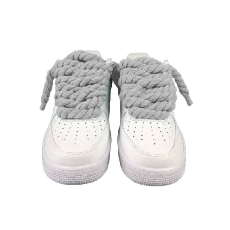 Air Force 1 Custom Lacet Corde Gris Clair