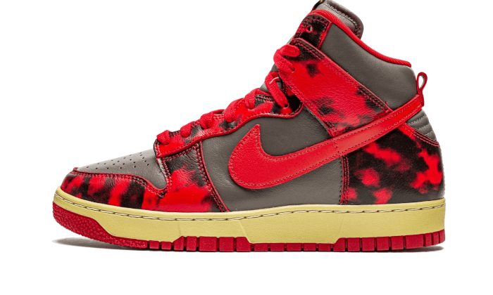 Dunk High 1985 Red Acid Wash – Flower Kickz