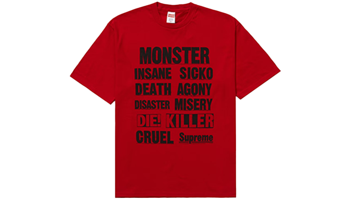 Supreme Tee Monster Red