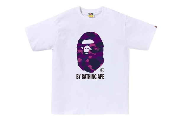 Bape Tee Color Camo By Bathing Ape White