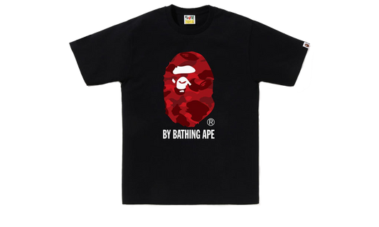 Bape Tee Color Camo By Bathing Ape Black Red