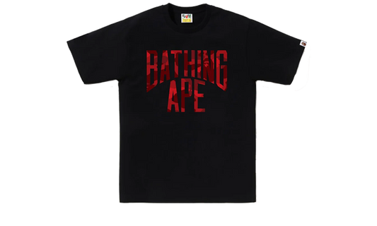 Bape Tee Color Camo By Bathing Ape Black Red