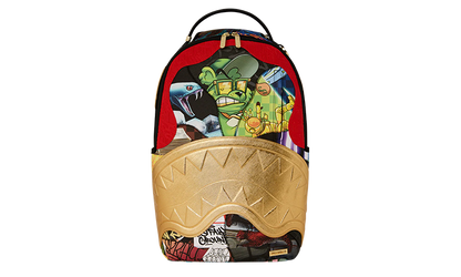 SPRAYGROUND 15 YEARS GOLD AND SPLICED DLXSV BACKPACK