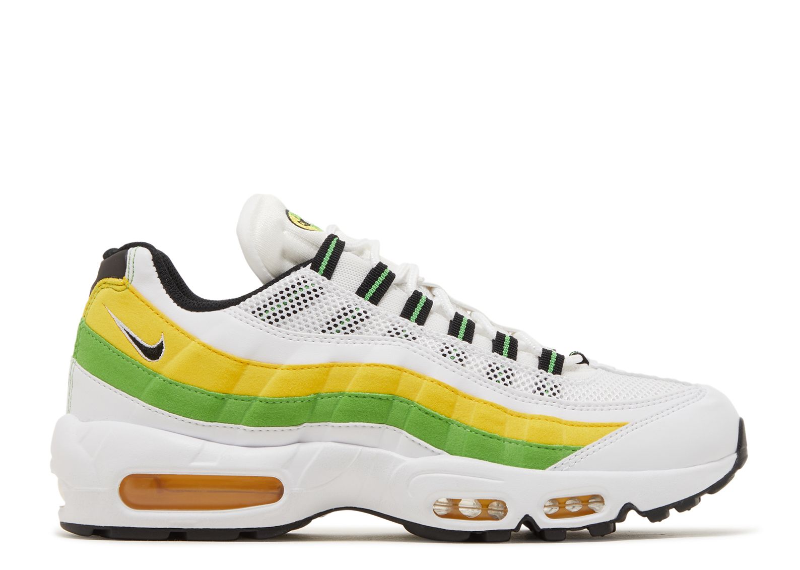 Air Max 95 Essential White Green Apple Tour Yellow Flower Kickz