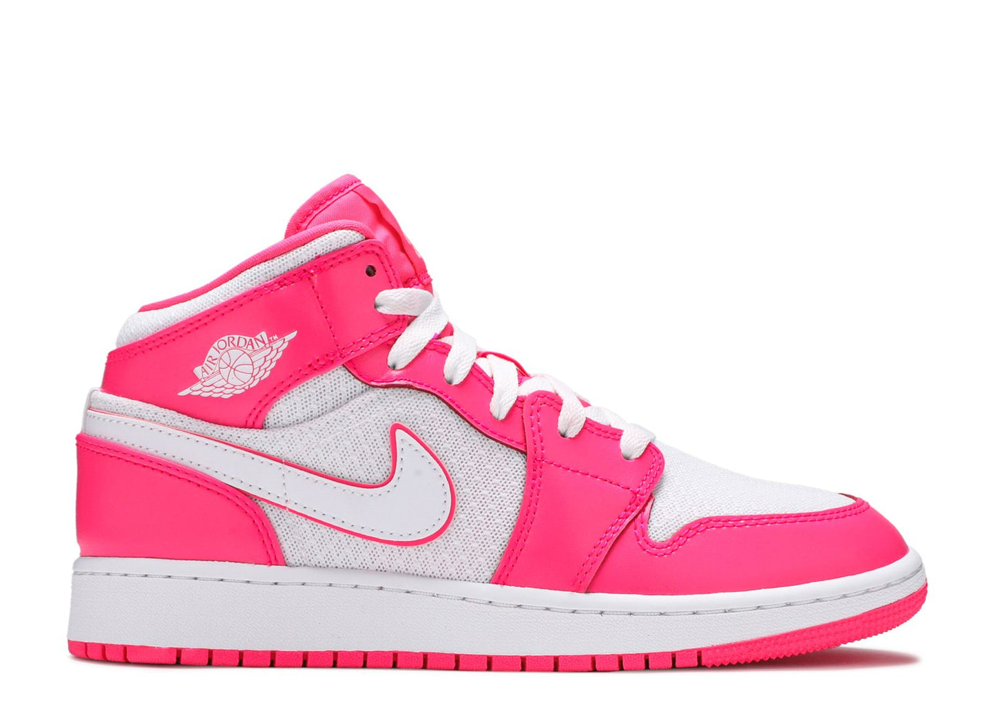 Air Jordan 1 Mid Hyper Pink White