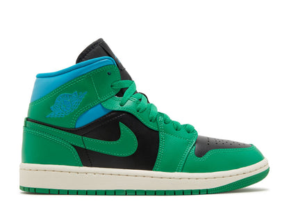 Air Jordan 1 Mid Lucky Green Aquatone