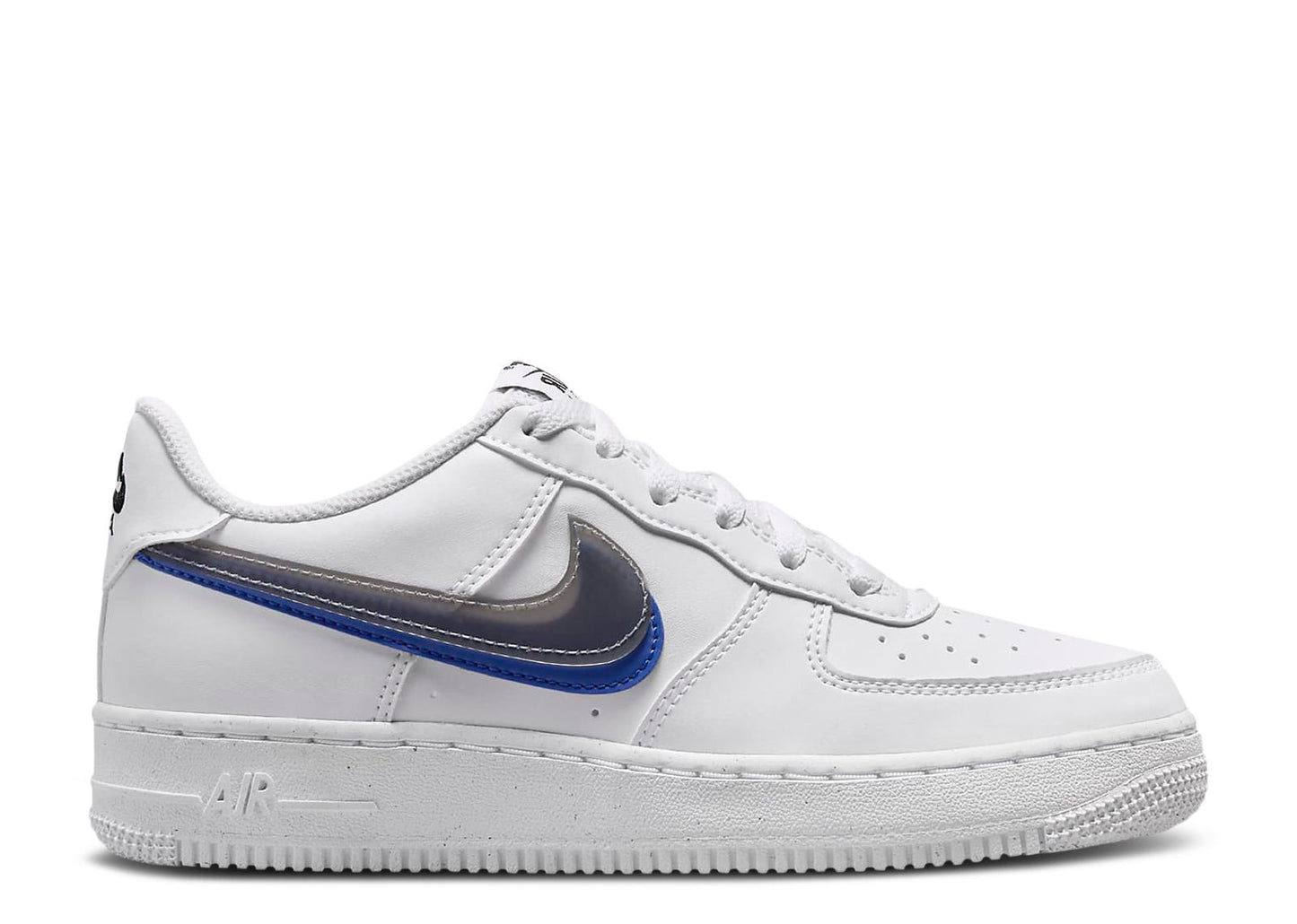 Air Force 1 Low Impact Next Nature Double Swoosh White Black Blue