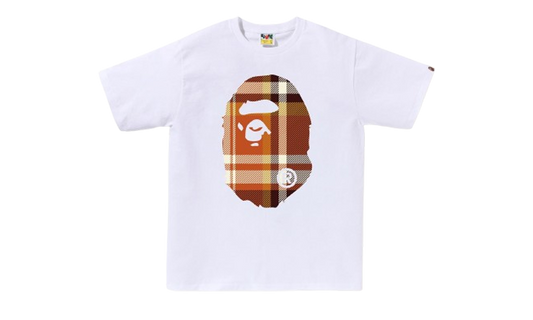 Bape Tee Check Big Ape Head Orange