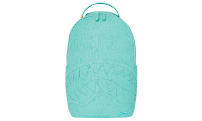 SPRAYGROUND AQUA EMBOSSED GRAFFITI DLXSV BACKPACK