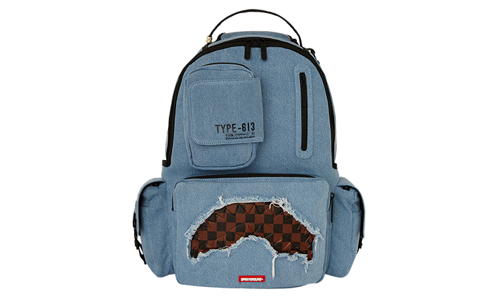 Sprayground Denim Shark Special OPS Backpack