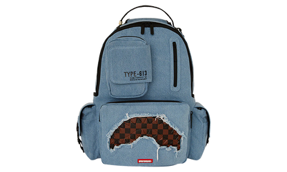 Sprayground Denim Shark Special OPS Backpack