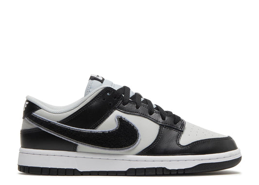 Nike Dunk Low Chenille Swoosh Grey Black