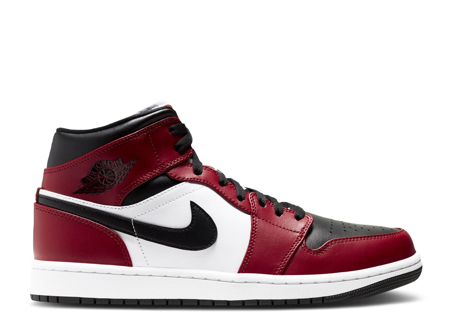 Air Jordan 1 Mid Chicago Black Toe