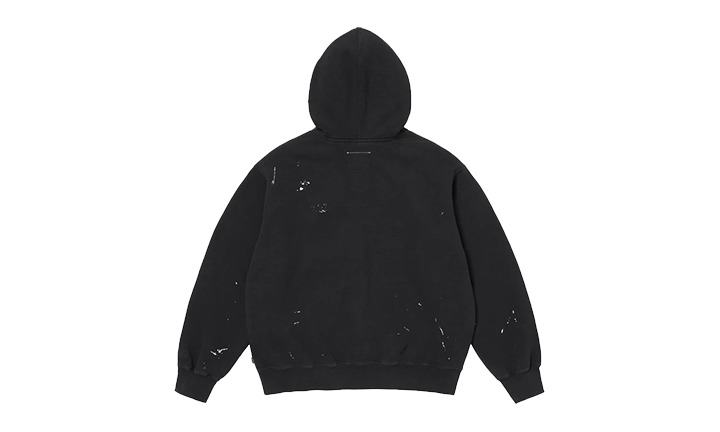 Supreme MM6 Maison Margiela Box Logo Zip Up Hooded Sweatshirt Black