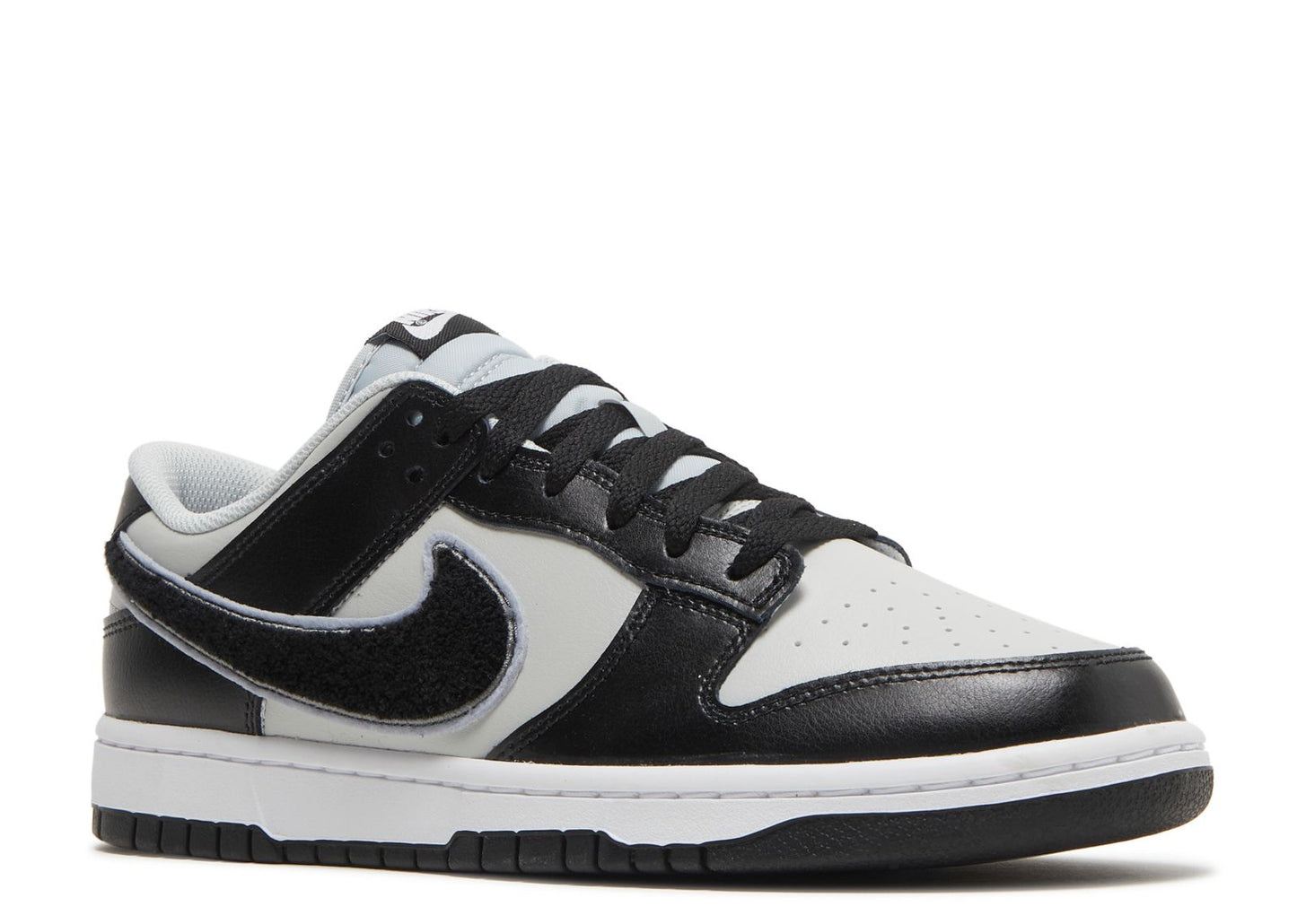 Nike Dunk Low Chenille Swoosh Grey Black