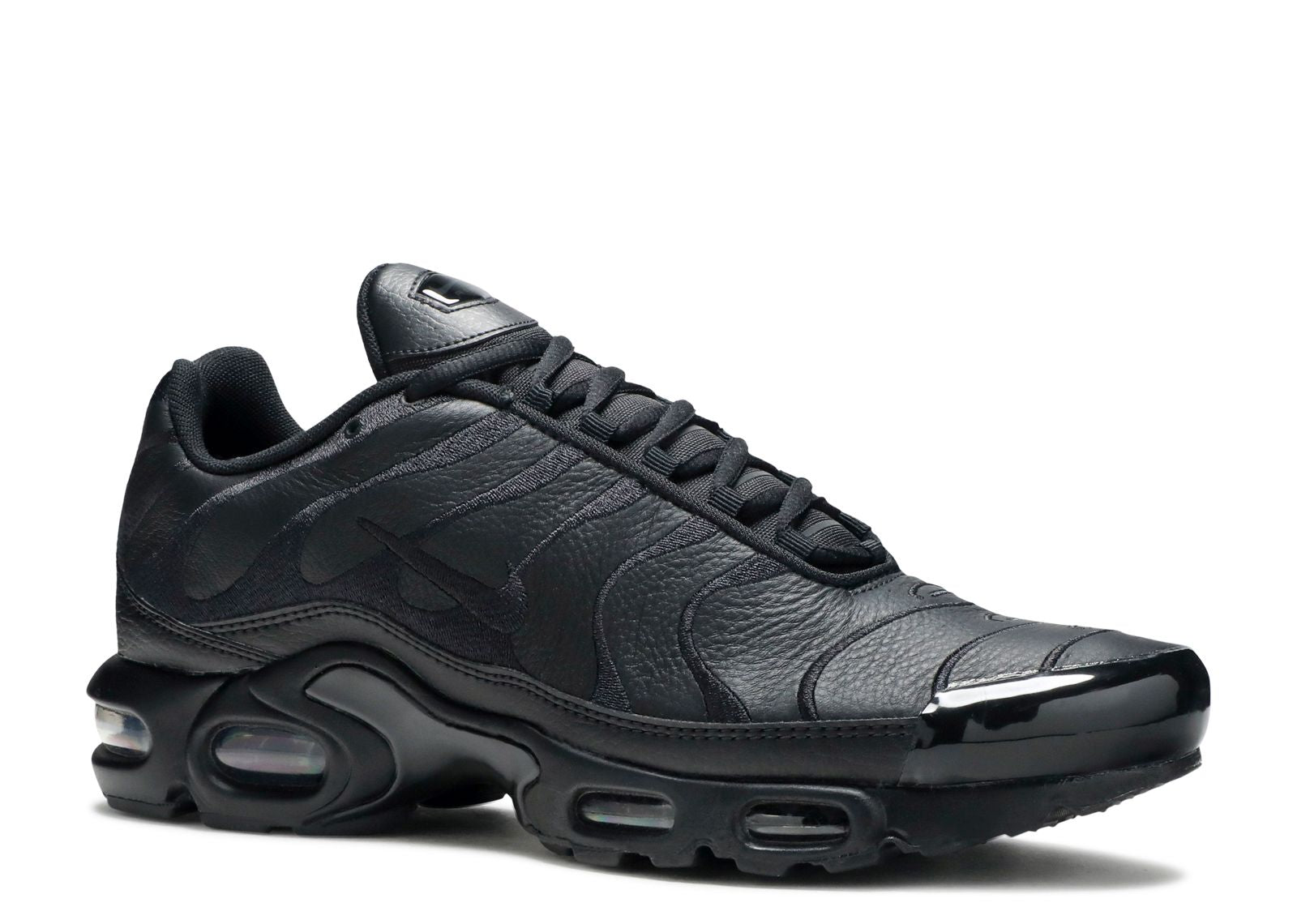 Nike air max tn black leather deals