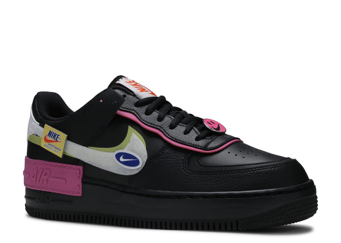 Air Force 1 Shadow Black Pink Limelight