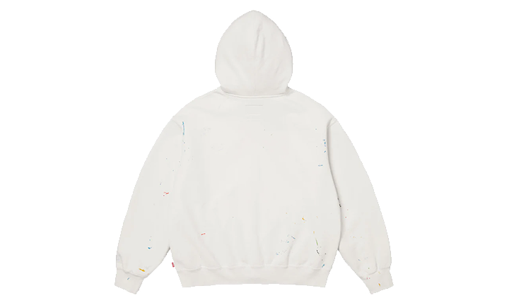 Supreme MM6 Maison Margiela Box Logo Zip Up Hooded Sweatshirt White