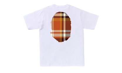 Bape Tee Check Big Ape Head Orange