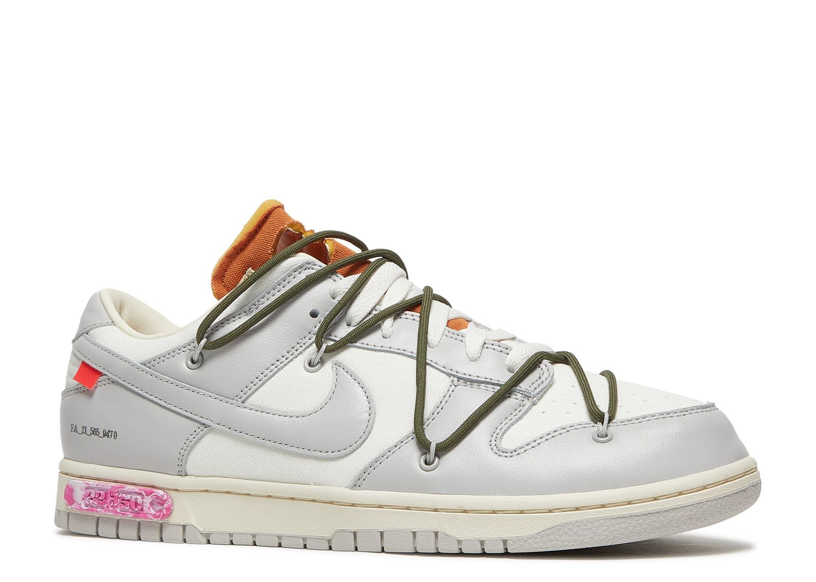 nike dunk low off white sizing