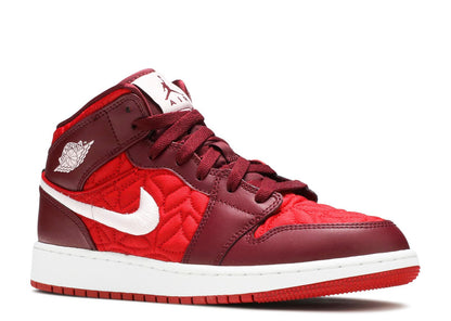 Air Jordan 1 Mid SE Red Quilt