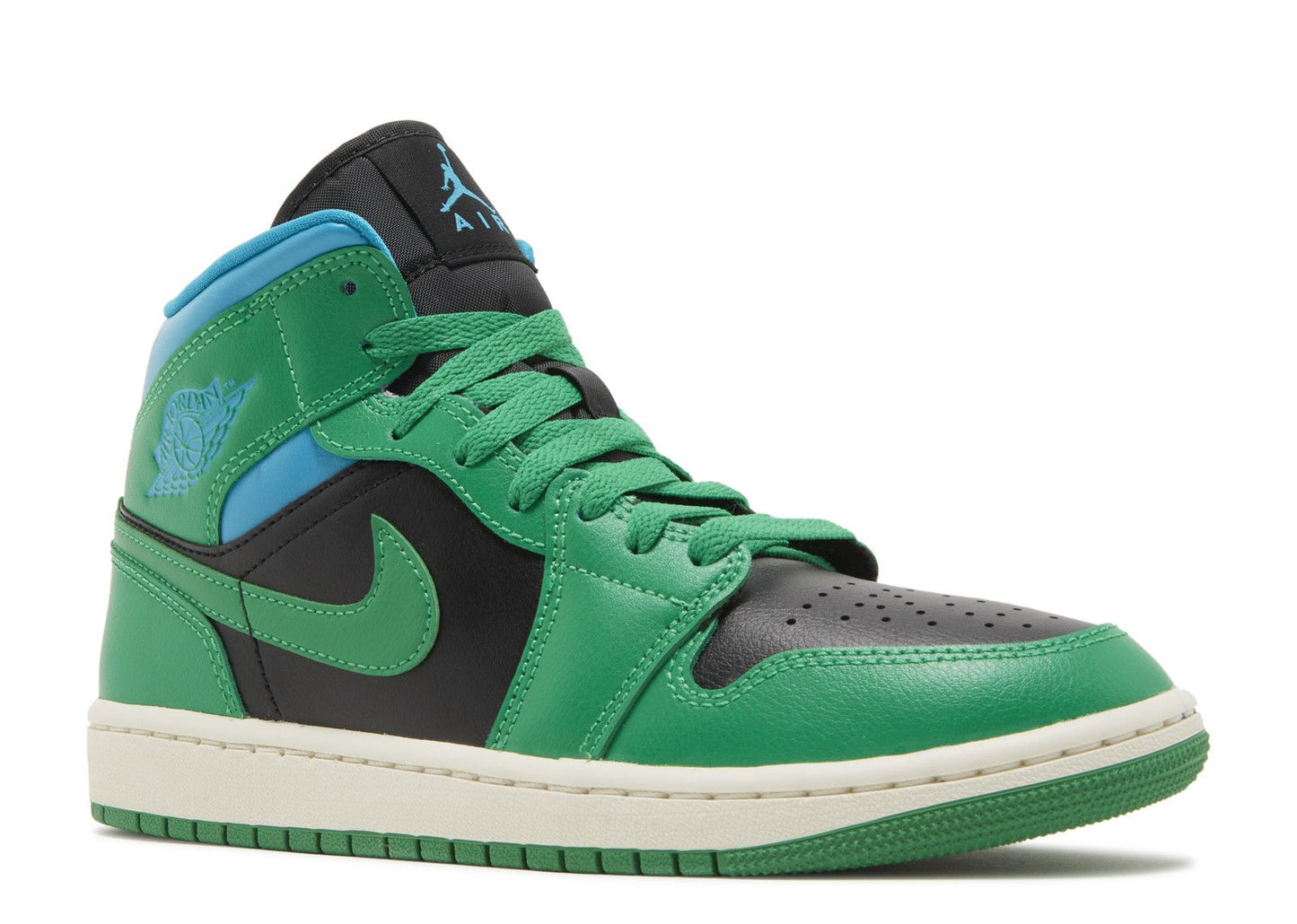 Air Jordan 1 Mid Lucky Green Aquatone