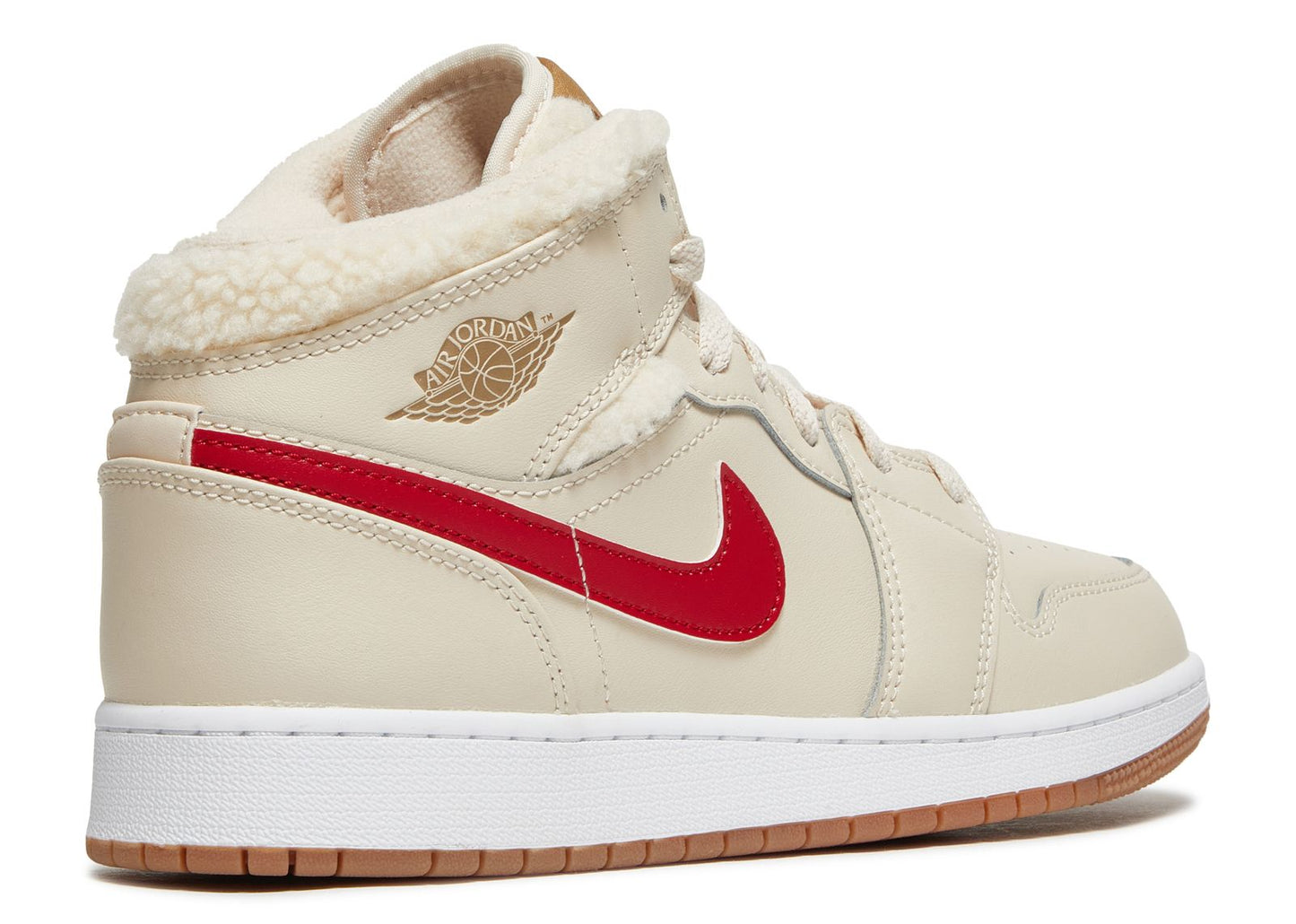 Air Jordan 1 Mid Fleece Pearl White