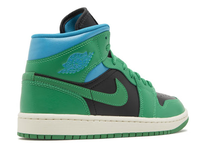 Air Jordan 1 Mid Lucky Green Aquatone