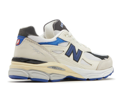 New Balance 990 V3 Made In USA Cream Blue