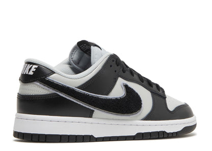 Nike Dunk Low Chenille Swoosh Grey Black