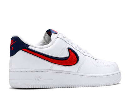 Air Force 1 Low 3D Chenille Swoosh White Red Blue