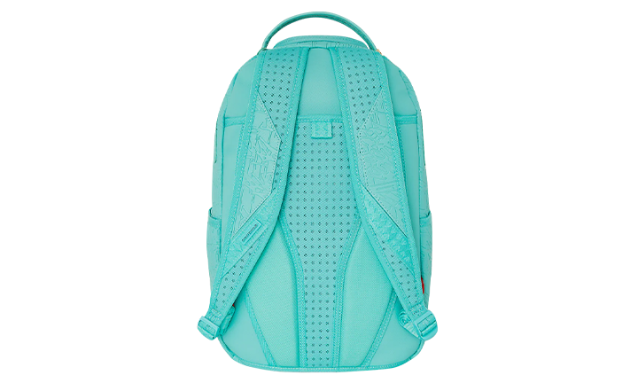 SPRAYGROUND AQUA EMBOSSED GRAFFITI DLXSV BACKPACK