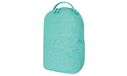 SPRAYGROUND AQUA EMBOSSED GRAFFITI DLXSV BACKPACK