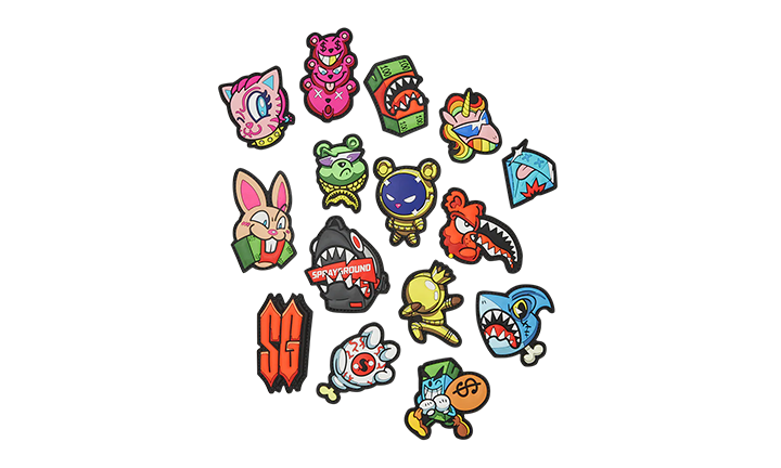 SPRAYGROUND ALL VELCRO SHARK GANG DLX-SPECIAL BACKPACK