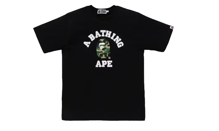 Bape Tee ABC Camo College Organic Cotton Black