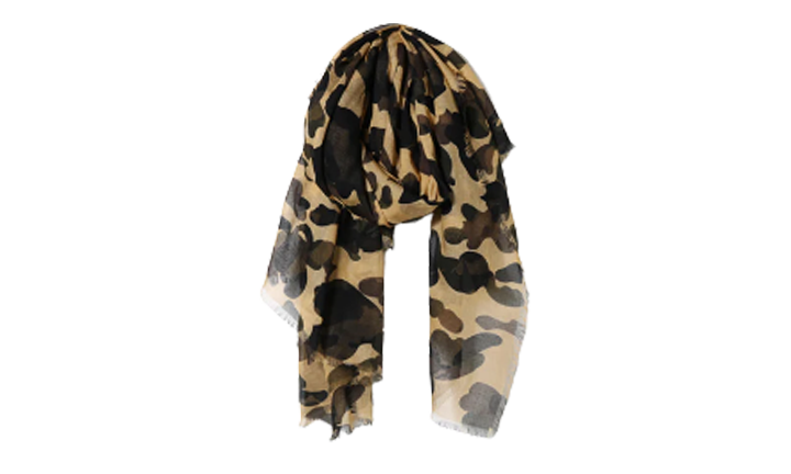 Bape Yellow Camo Scarf Green