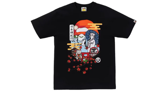 Bape Tee Japan Culture By Bathing Ape Black